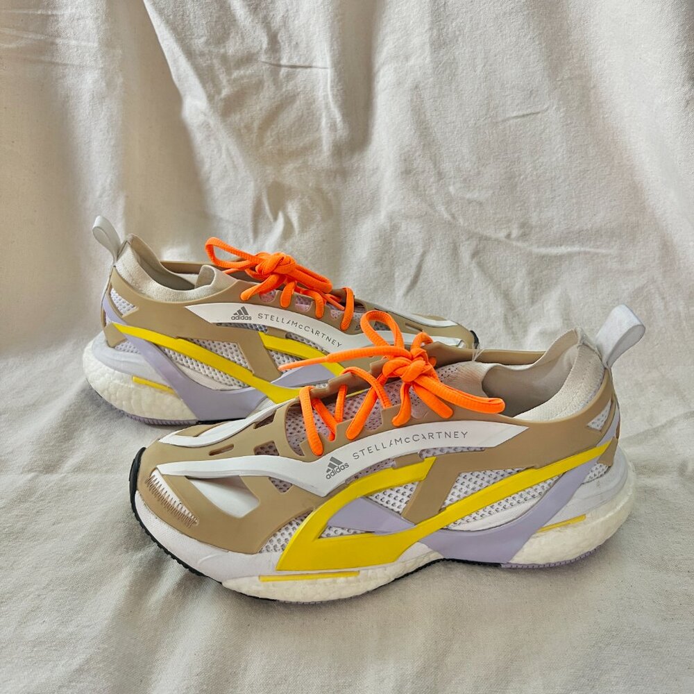 Adidas by Stella McCartney Beige and Orange Athletic Shoes